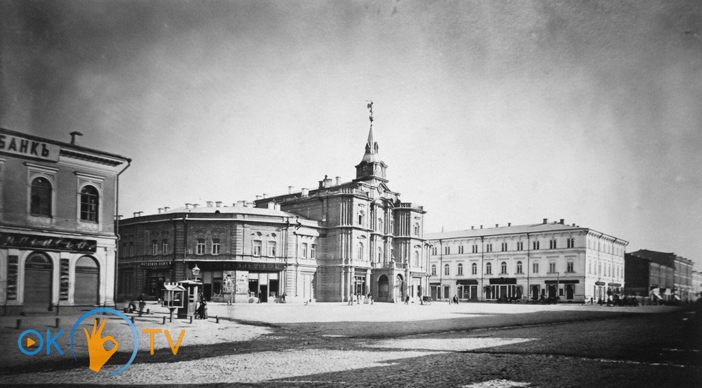 Здание          городской          думы          на          Крещатике.          1880-е.          Фото          Ф.          де          Мезера