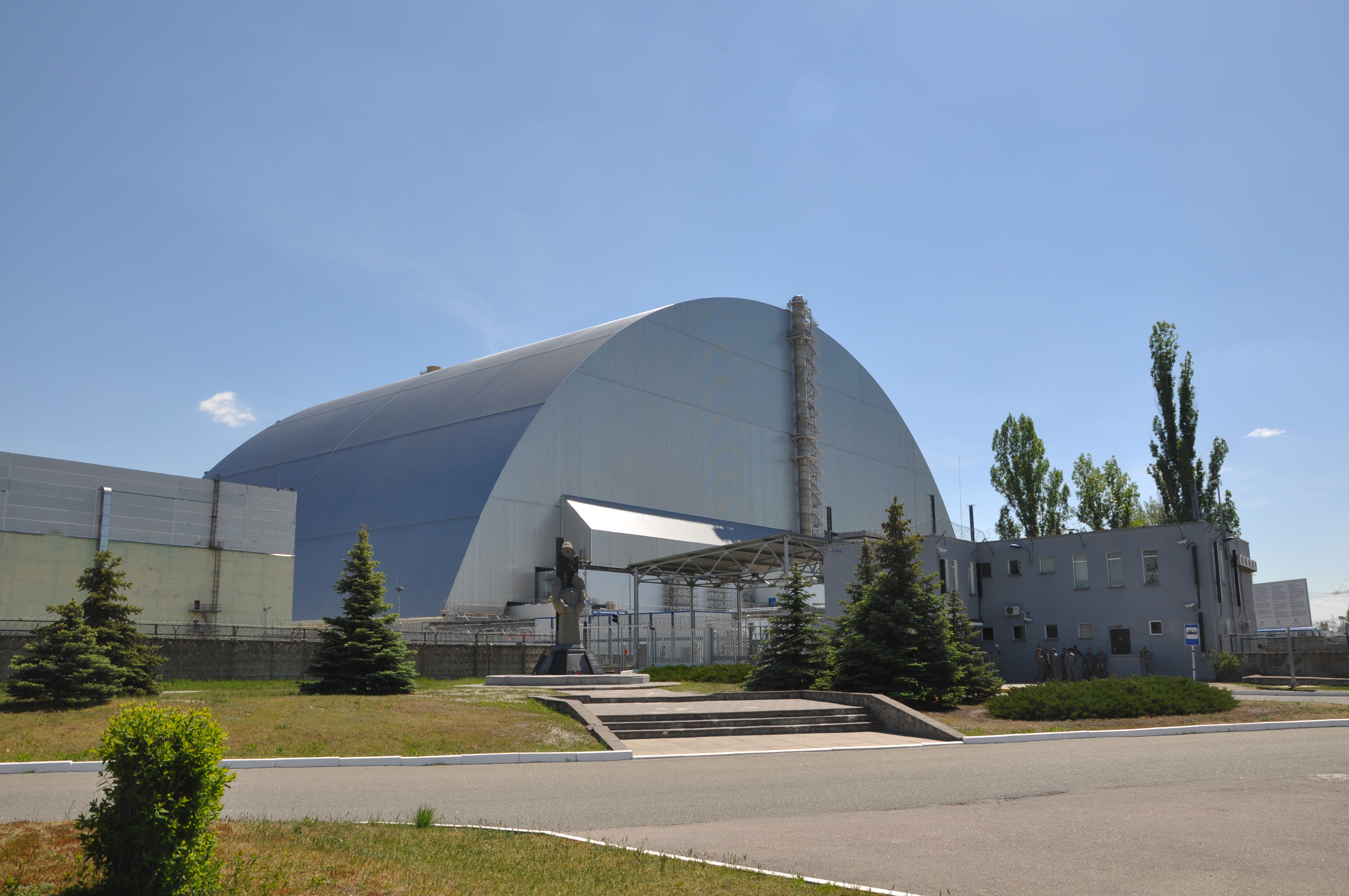 Четвертый энергоблок Чернобыльской АЭС. Современный вид