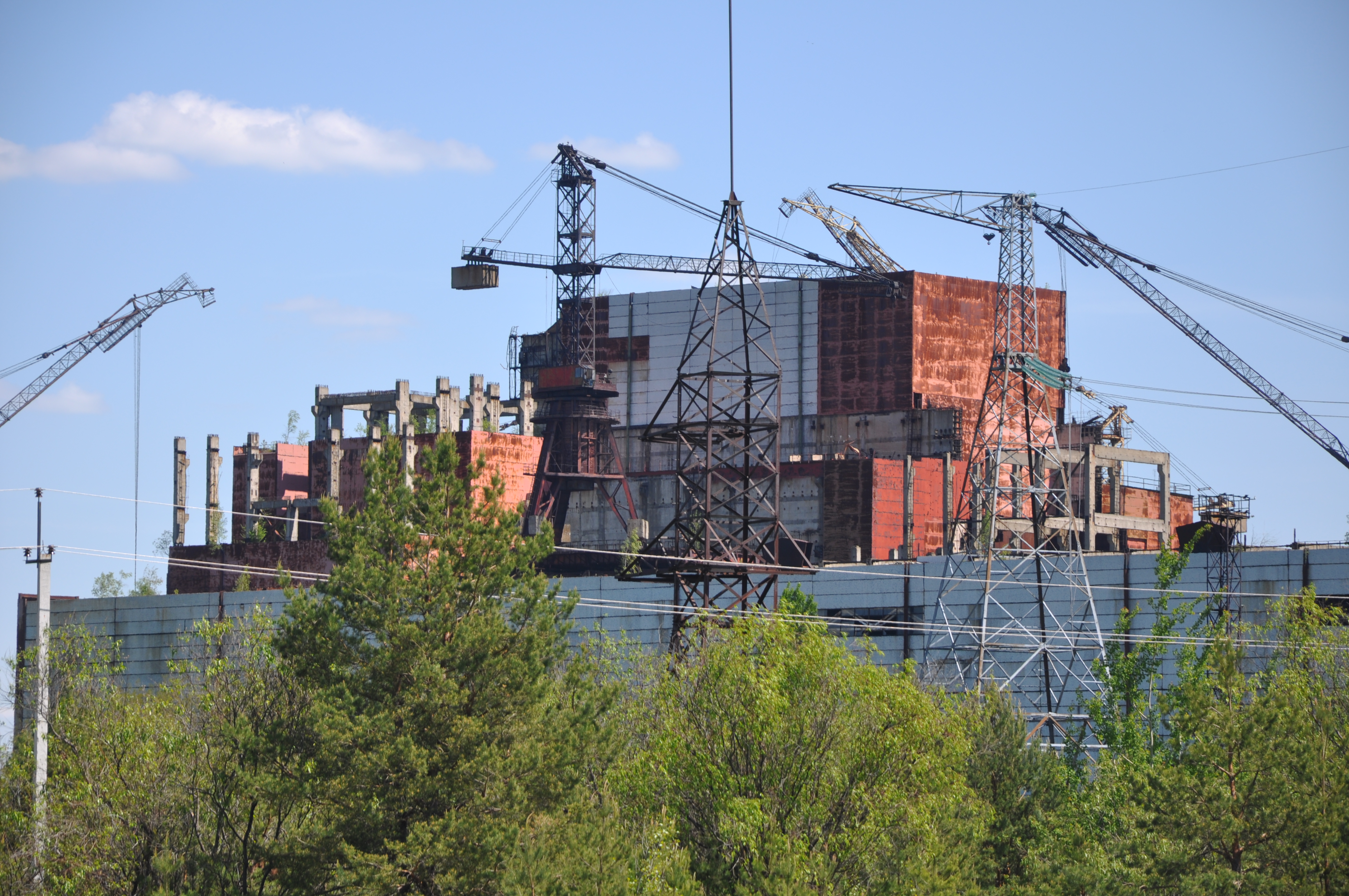 Недостроенный 5 энергоблок Чернобыльской АЭС. Законсервирован в 1986 сразу после аварии