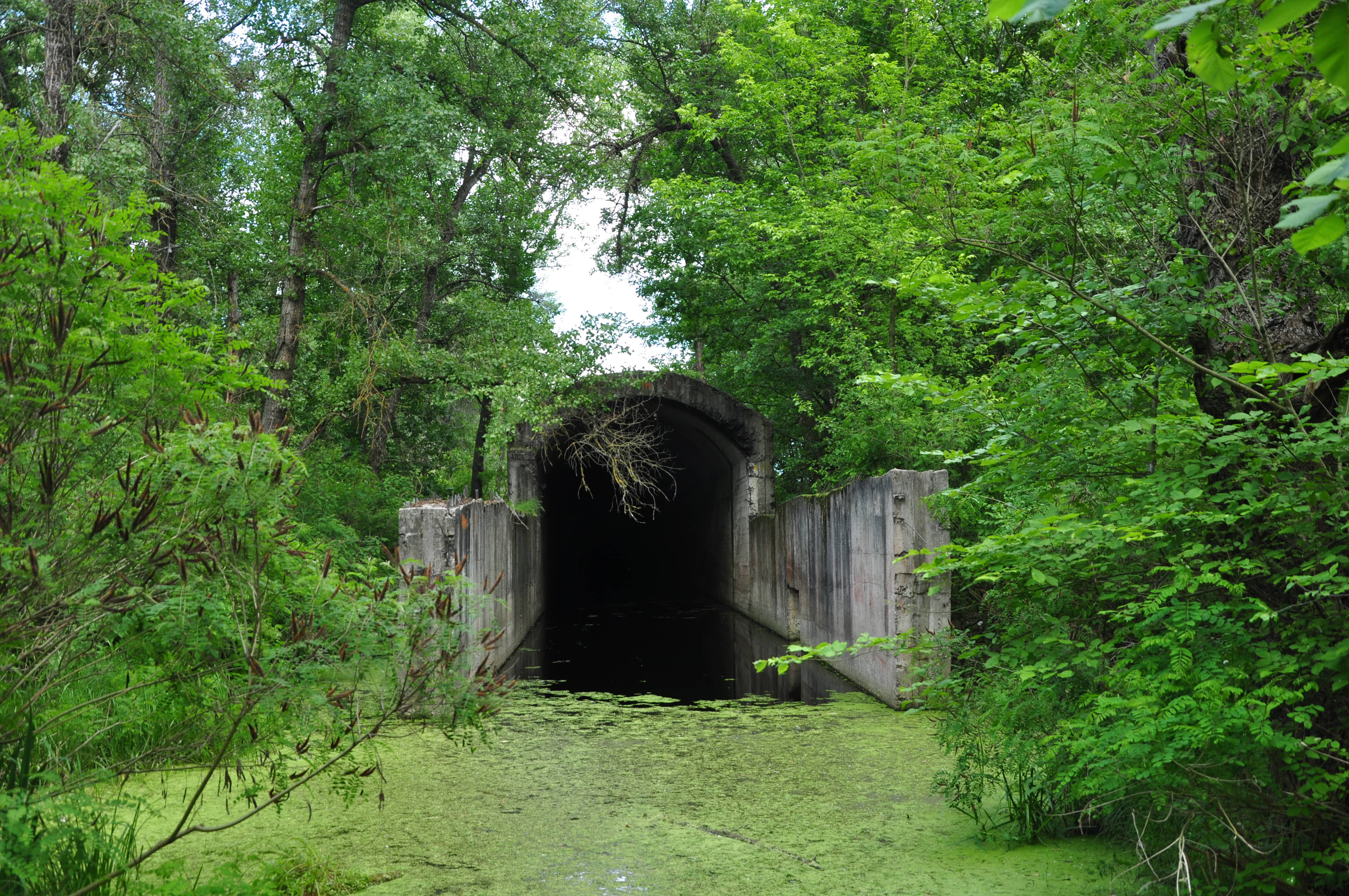 Затопленный тоннель НКПС № 1 на Жуковом острове