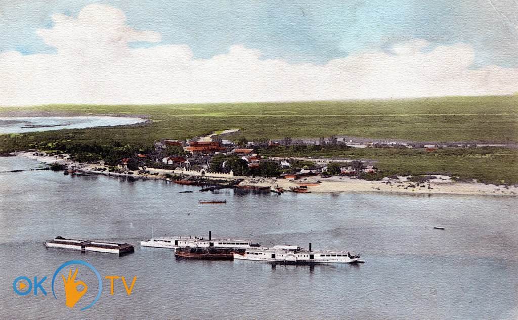 Вид          на          Труханів          острів.          1890-і          роки