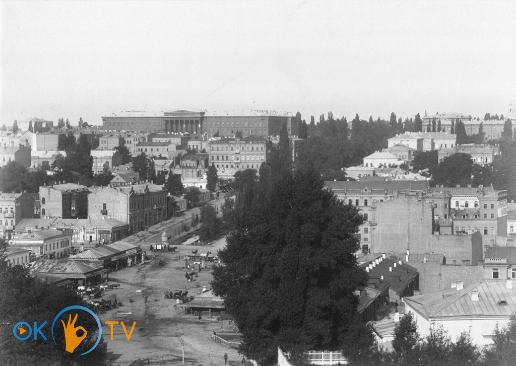 Бессарабская          площадь          до          строительства          рынка.          1892          год