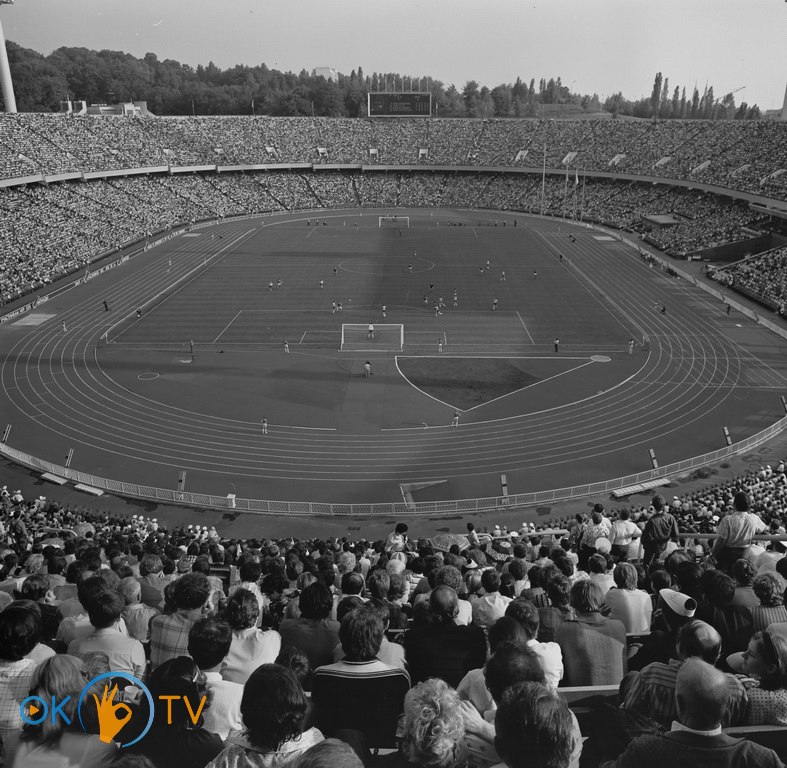 Центральний          стадіон          Києва          під          час          Олімпіади-80.          27          липня          1980          року
