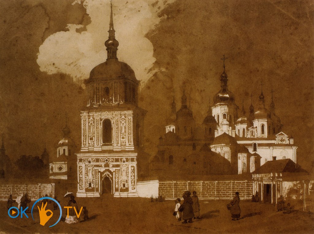 София          Киевская.          1846          год.          Рисунок          Т.          Шевченко