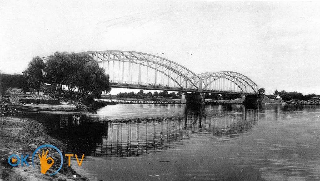 Загальний          вигляд          Русанівського          моста.          1910-ті          роки