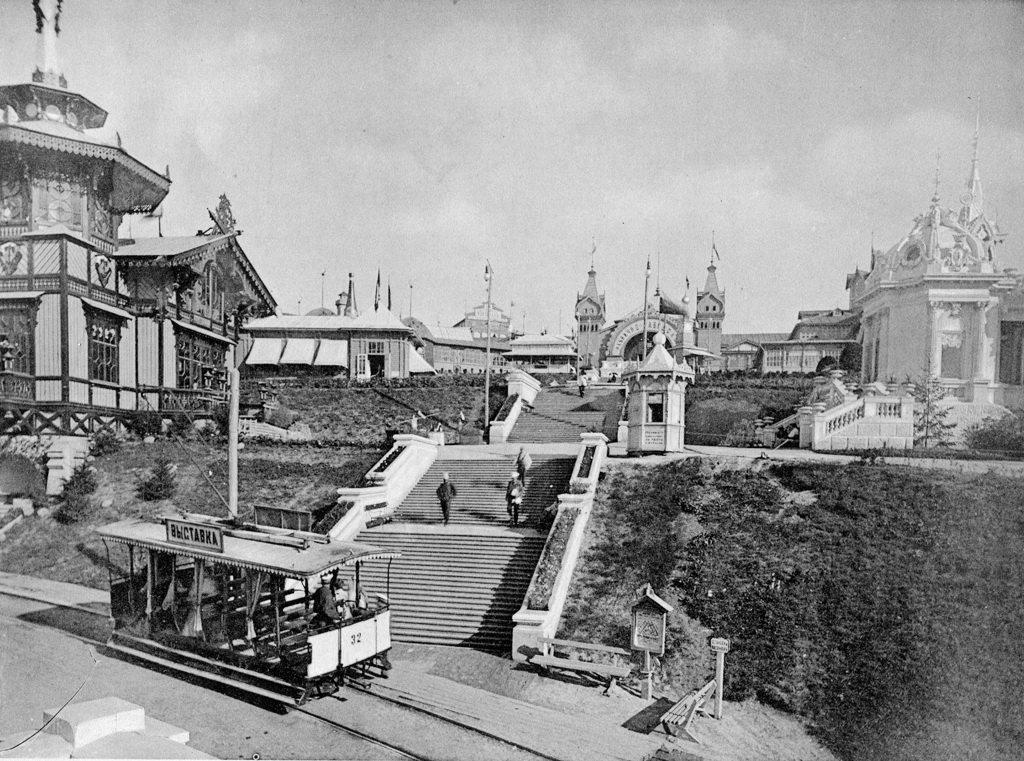 Трамвай          на          Київській          сільськогосподарській          і          промисловій          виставці.          1897          рік