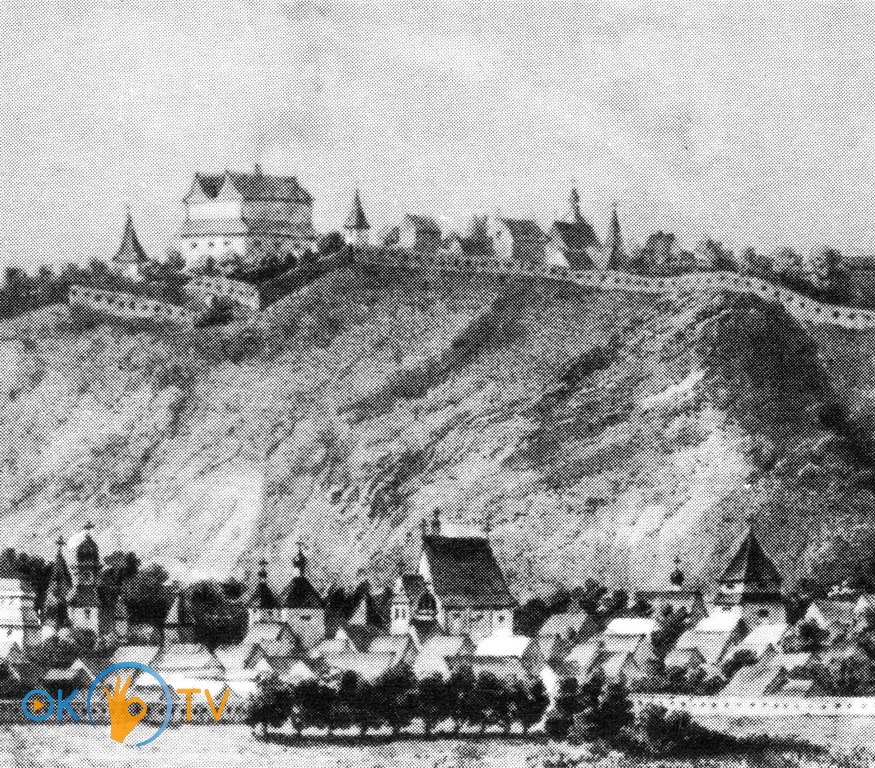 Київський          замок          на          Замковій          горі.          Малюнок          А.          ван          Вестерфельда.          1651          рік