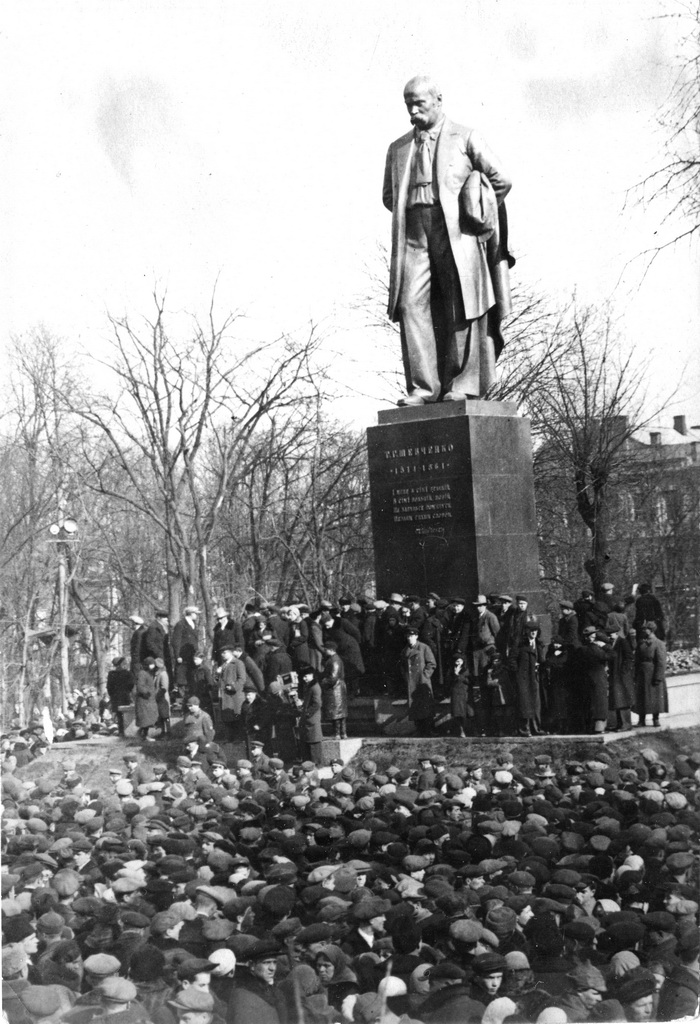 Открытие          памятника          Тарасу          Шевченко.          6          марта          1939          года