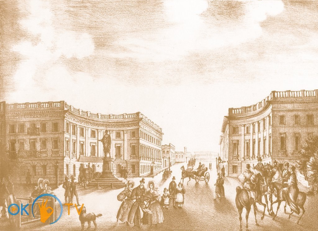 Приморский бульвар .1830-е года